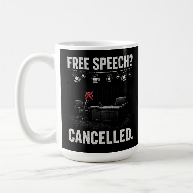 Mug La liberté d'expression annulée (Gauche)