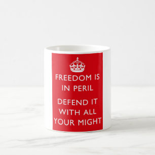 Mug La liberté est en affiche de 2ÈME GUERRE MONDIALE