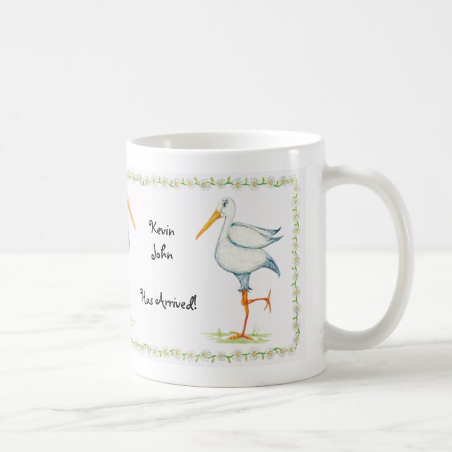 Mug La livraison de cigogne (Droite)