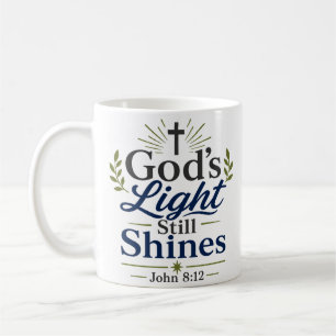 Mug La lumière de Dieu brille encore Citation spiritue
