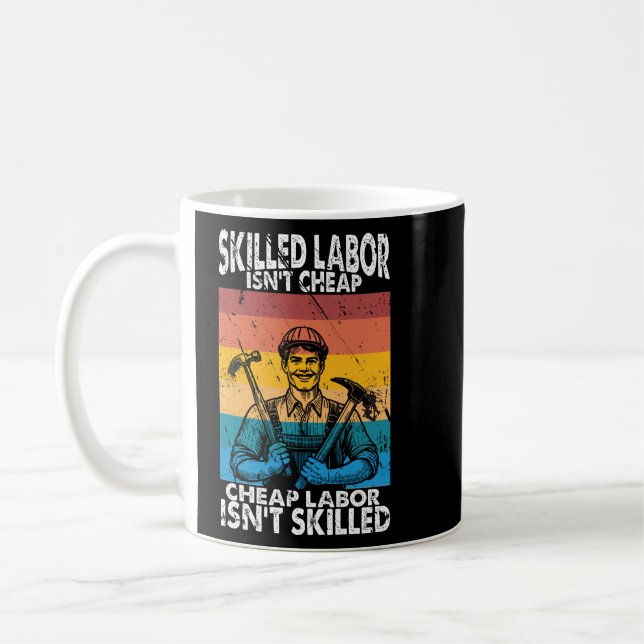 Mug La main-d'oeuvre qualifiée n'est pas une main-d'oe (Gauche)