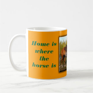 Mug La maison est où le cheval est