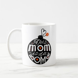 Mug La maman DA bombardent la typographie lunatique