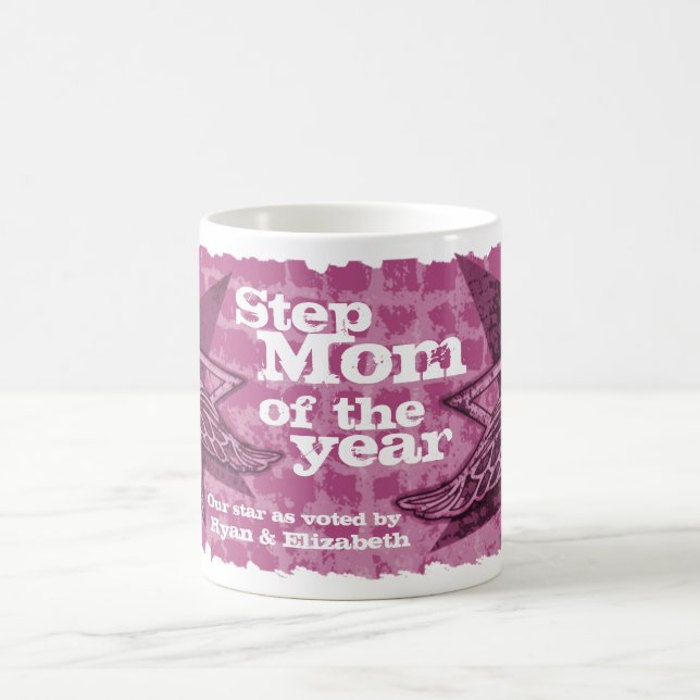 Mug La maman d'étape de la photo d'année tient le (Centre)
