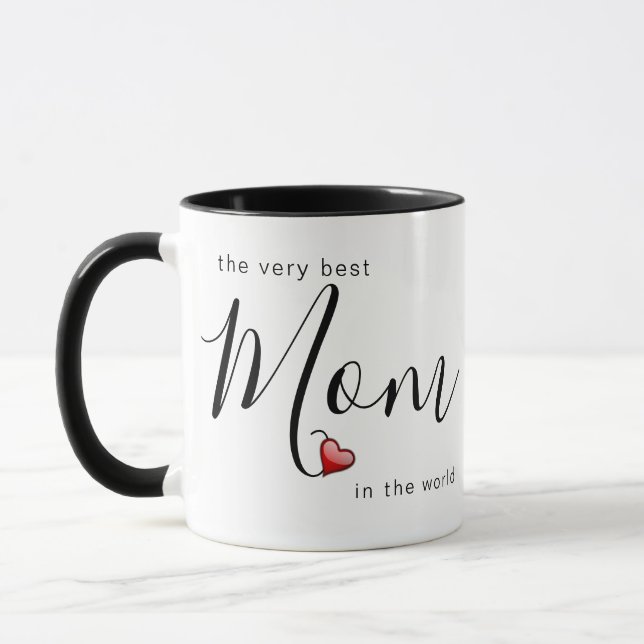 Mug La maman la meilleure dans le monde avec amour (Gauche)