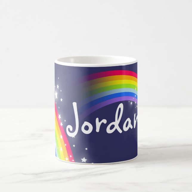 Mug La marine d'arc-en-ciel d'enfants ajoutent votre (Centre)