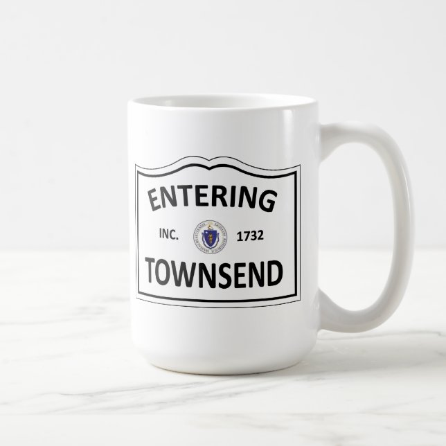 Mug La masse mA Townie de ville natale de TOWNSEND le (Droite)