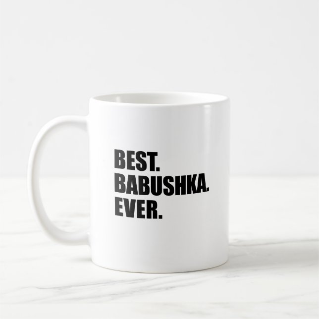 Mug La Meilleure Babouchka jamais vue en Russie (Gauche)