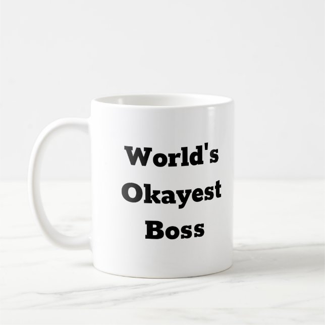 Mug La meilleure boîte de café du monde en Okayest (Gauche)