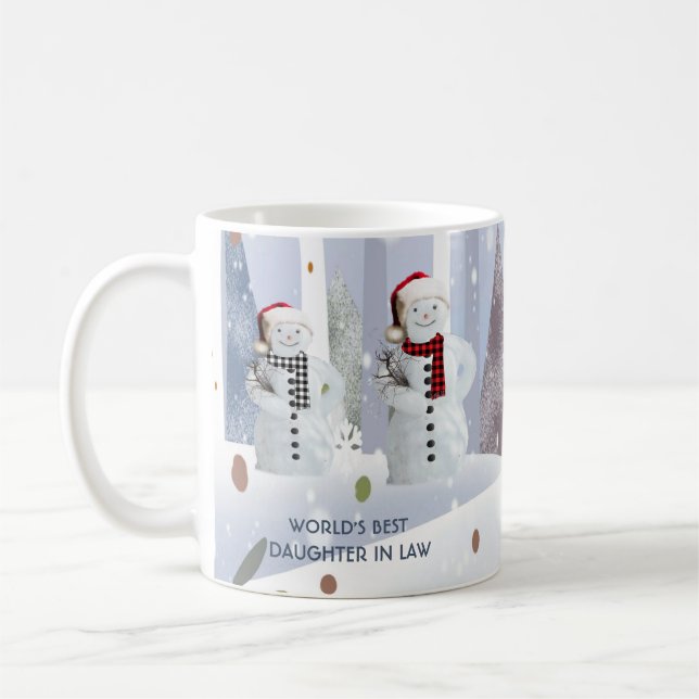 Mug La meilleure fille du monde en droit Noël (Gauche)
