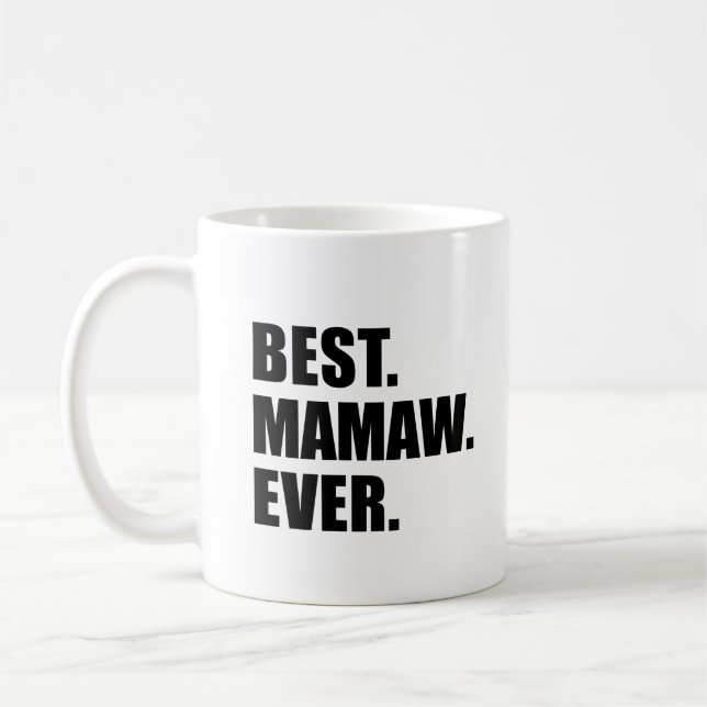 Mug La meilleure grand-mère de Mamaw jamais (Gauche)