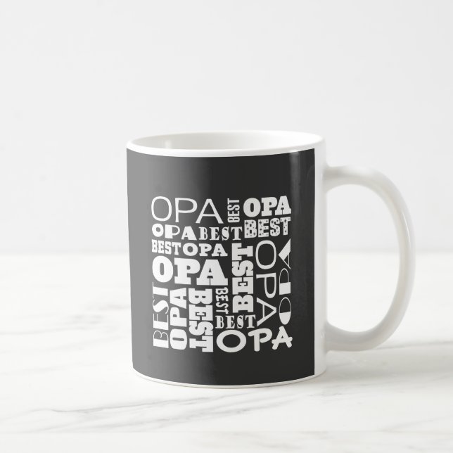 Mug La meilleure idée de cadeau de grand-papa d'Opa (Droite)