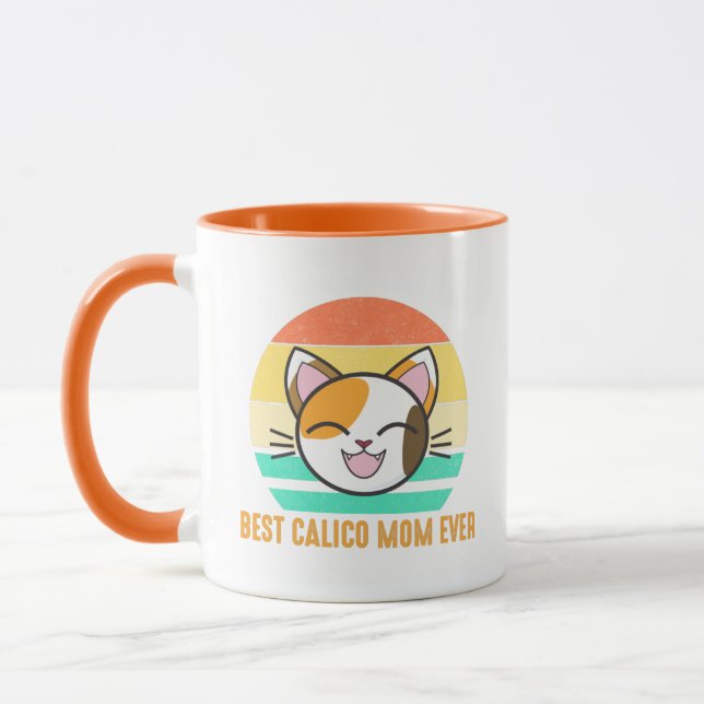 Mug La meilleure mère de Calico pour toujours Cute Cal (Gauche)
