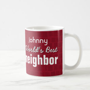 Mug La meilleure mosaïque rouge rouge VOISINE V12 du
