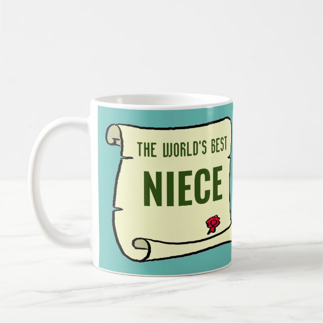 Mug La meilleure nièce du monde. (Gauche)