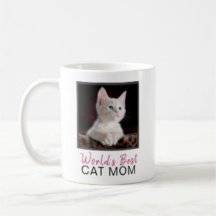 Mug La meilleure photo de chat de carré de maman du