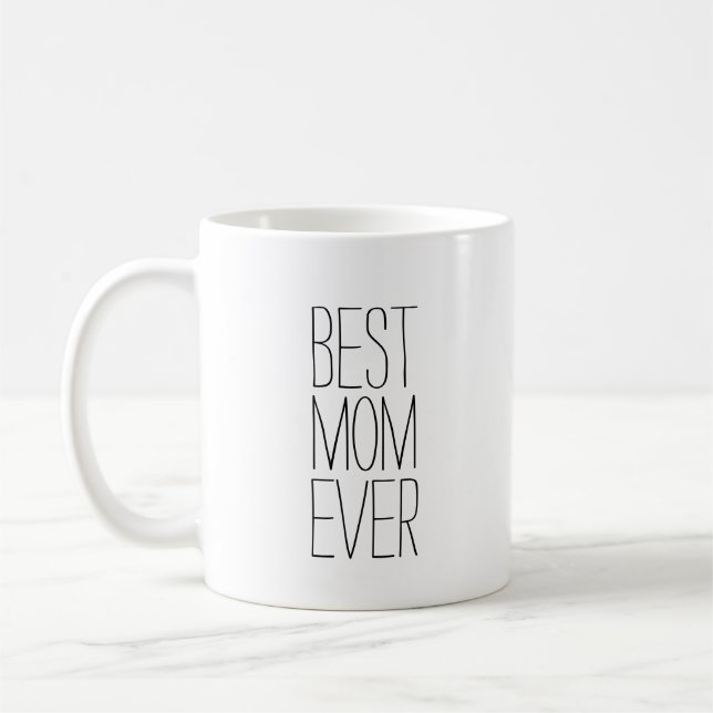 Mug La meilleure typographie toujours moderne de maman (Gauche)