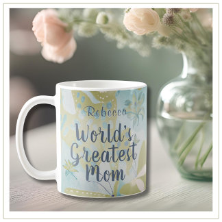 Mug La mère la plus grande du monde Mixte Média Floral