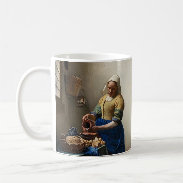 Mug La Milkmaid de Johannes Vermeer (Gauche)