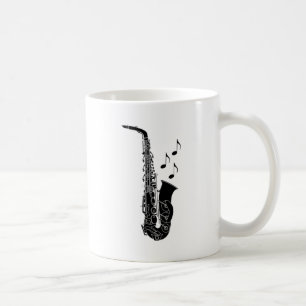 Mug La musique de saxophone note le cadeau
