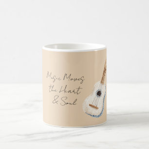 Mug La musique émeut le cœur et l'âme Guitare