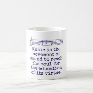 Mug La Musique Est Le Mouvement Du Son - Citation De M