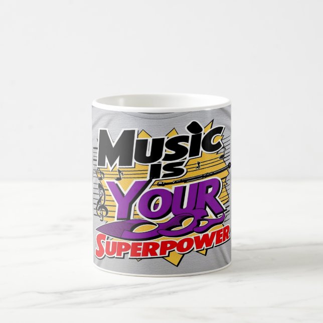 Mug La musique est votre super-puissance option 3 (Centre)