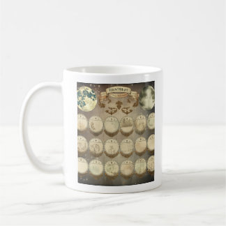 Mug La mystique de la Lune - Phases antiques de la Lun