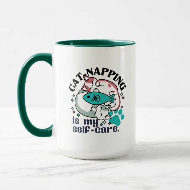 Mug La Nappage De Chats Est Mon Soin Personnel : Chats (Gauche)