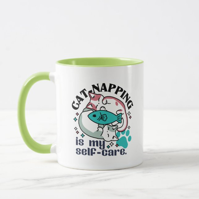 Mug La Nappage De Chats Est Mon Soin Personnel : Chats (Gauche)