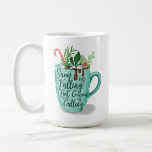 Mug La Neige Tombe Du cacao Chaud Appelle Chocolat Cha