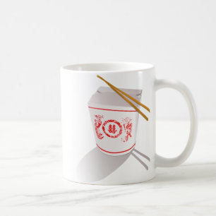 Mug La nourriture chinoise sortent des baguettes de