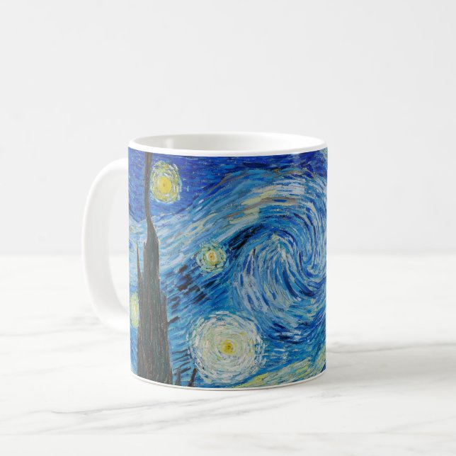 Mug La nuit étoilée de Van Gogh (Devant gauche)