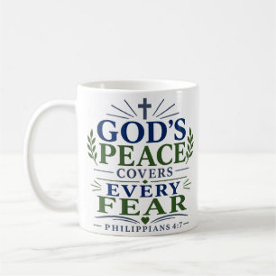 Mug La paix de Dieu couvre chaque peur Citation Inspir