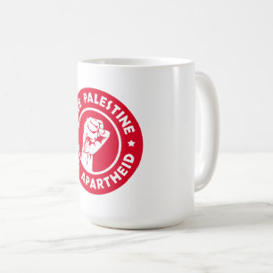 Mug La Palestine libre met fin à l'apartheid