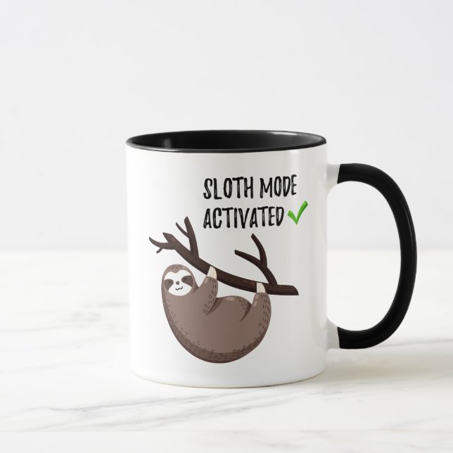 Mug La paresse indique le mode de paresse de | activé (Droite)