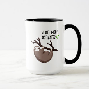 Mug La paresse indique le mode de paresse de   activé