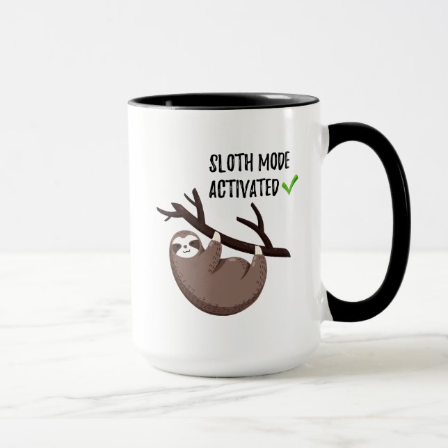 Mug La paresse indique le mode de paresse de | activé (Droite)