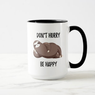 Mug La paresse indique que ne se dépêchent pas
