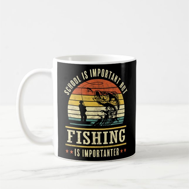 Mug La pêche amusante est important pêcheur (Gauche)