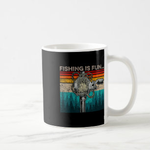 Mug La pêche est amusante Humour Pêche en plein air B