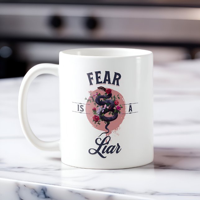 Mug La Peur Est Une Citation Motivationnelle Lieuse (Créateur téléchargé)