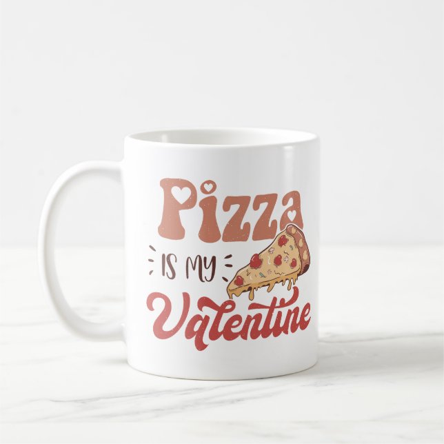 Mug La pizza est ma Saint Valentin (Gauche)