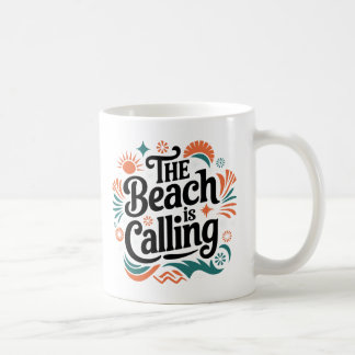 Mug La Plage Appelle Retro Summer Vibes Design