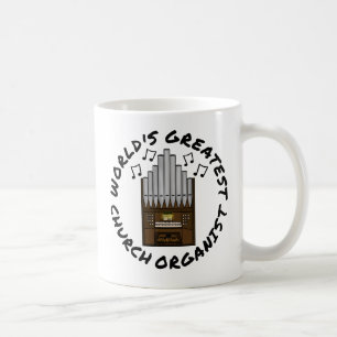 Mug La plus grande église du monde Organiste Amusant