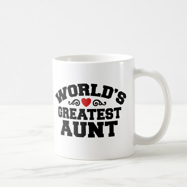 Mug La plus grande tante du monde (Droite)