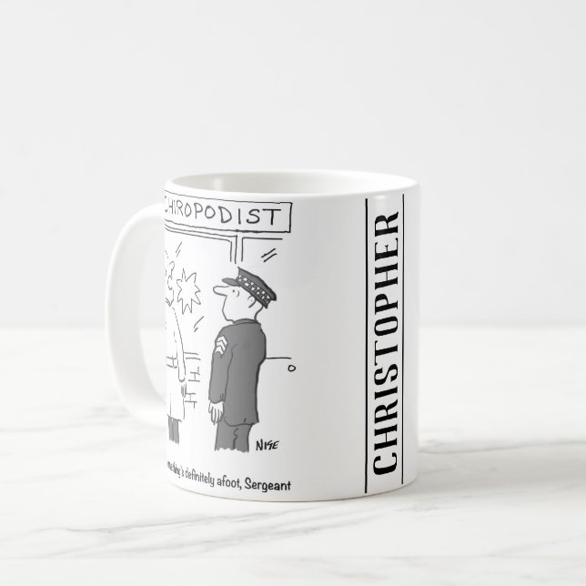 Mug La police enquête sur une percée au Chiropodiste (Devant gauche)