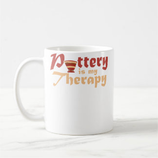 Mug La poterie est ma thérapie  Artiste céramiste  Pot