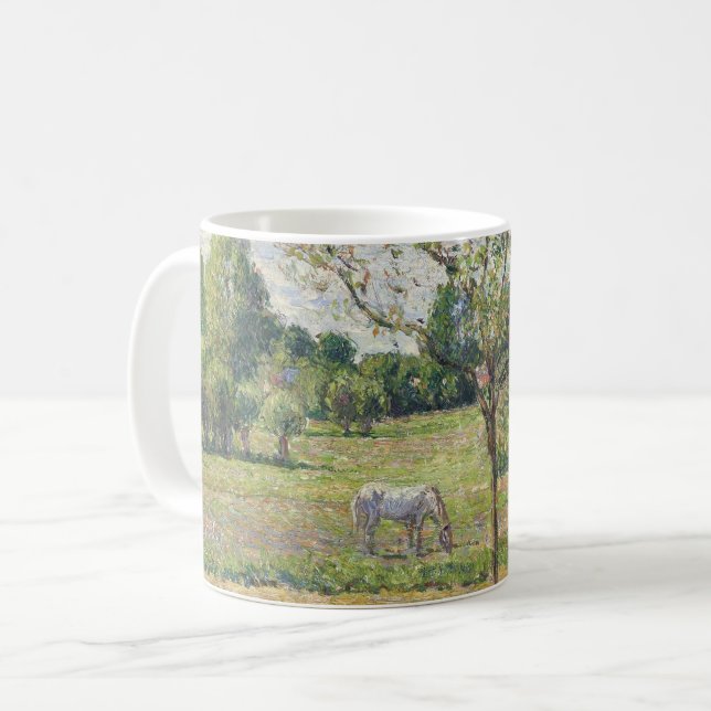 Mug La Prairie au cheval gris, Eragny, Peinture à l'hu (Devant gauche)
