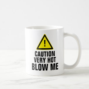 Mug La précaution très chaude me soufflent